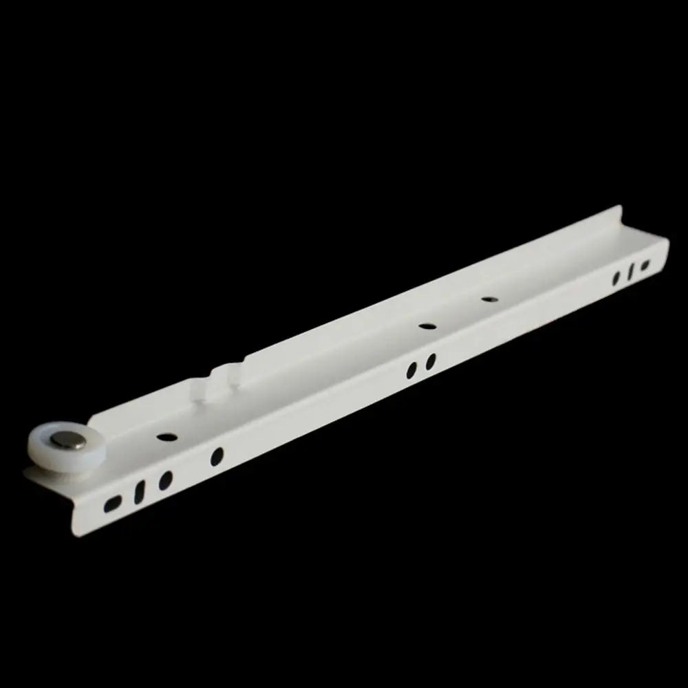 1Pair Chute Cabinets Keyboard Roller Pulley Furniture Slides Mute Two Section Drawer Track Slides Cabinet Rails