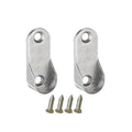 6/12/30pcs Oval Closet Rod End Supports Wardrobe Tube Support Bracket Clothes Hanging Rod End Holder With Screw Hardware Parts
