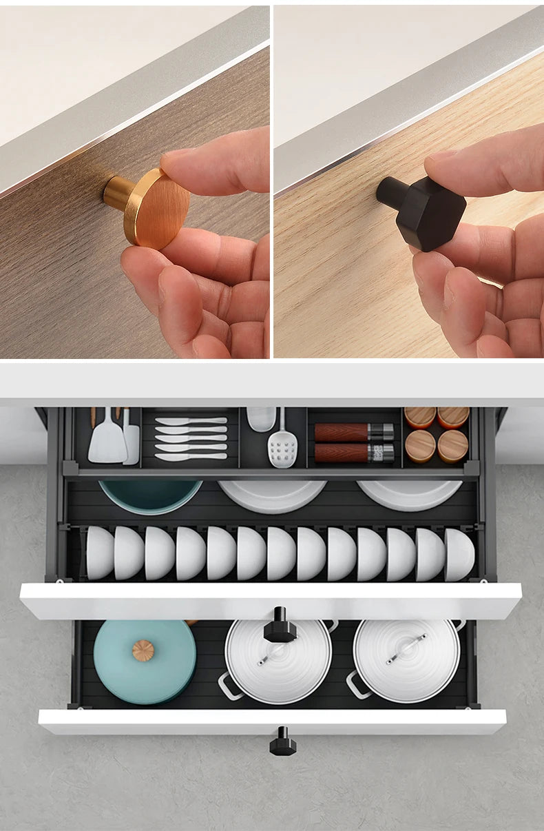 furniture cabinet door round pulls and knobs handle Cupboard pulls black drawer single hole square knobs Dresser handles