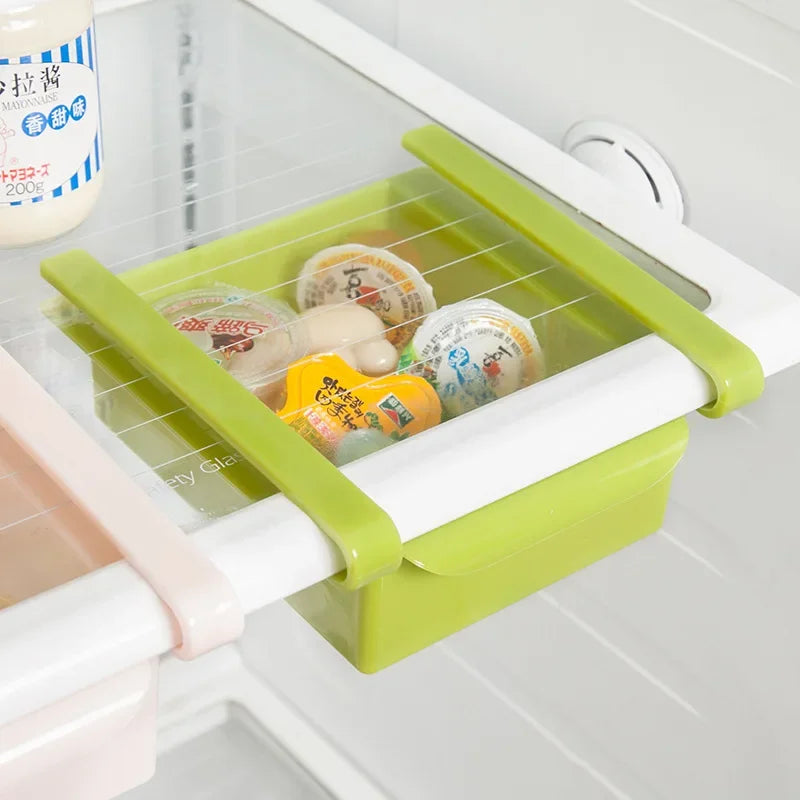 Pull-out Drawer Refrigerator Storage Box Creative Storage Rack Fresh Spacer Sort Boxes Kitchen Supplies Food Storage Containers