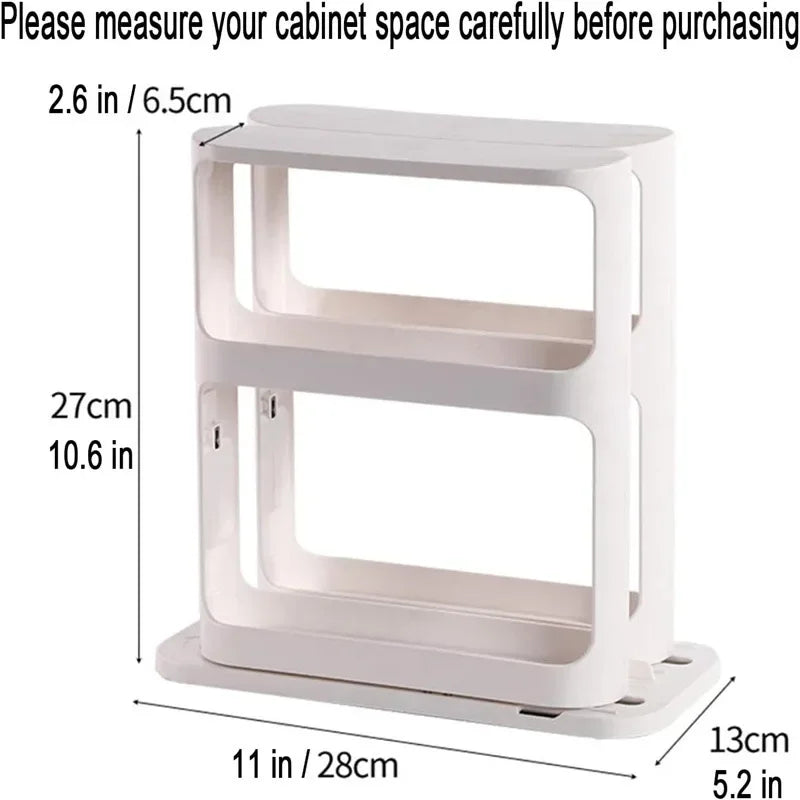 Multi-layer Storage Rotating Rack, Storage Rack Cabinet, Food Storage Rack, Pull-out Rotating Spice Rack, Spice Rack