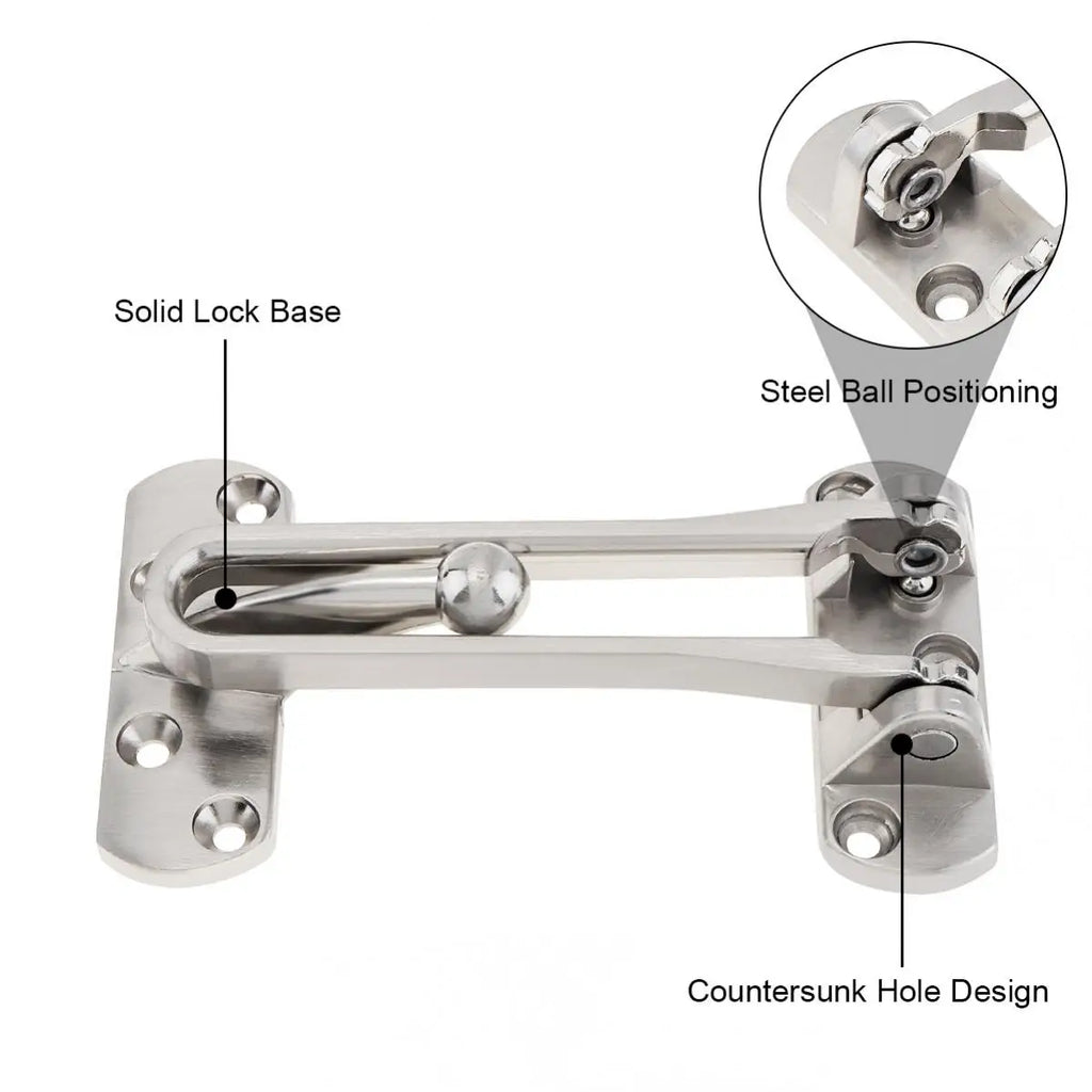 Door Bolt Home Anti-theft Room Door Bar Door Lock Latch for Home &amp,Hotel Security Door Chain Lock U Swing Front Door