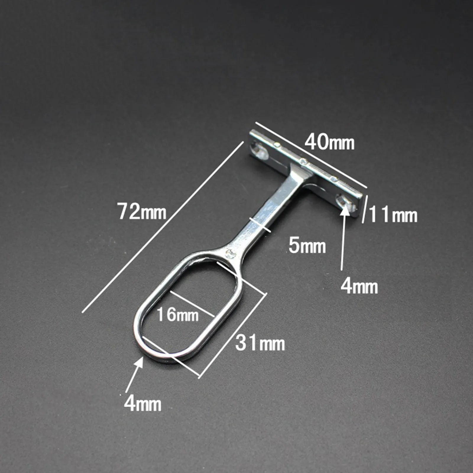 6pcs 16mm Steel Closet Rod End Supports Wardrobe Cabinet Clothes Through Flange Seat Pipe Fittings Clothes Rod Curtain Tube Seat