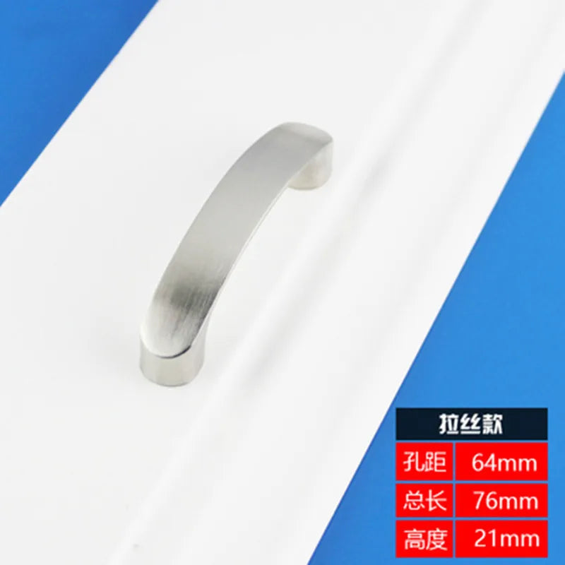 Cabinet Handles Knobs Aluminum Alloy Door Kitchen Knobs Brushed Cabinet Pulls Drawer Modern Furniture Handle Hardware