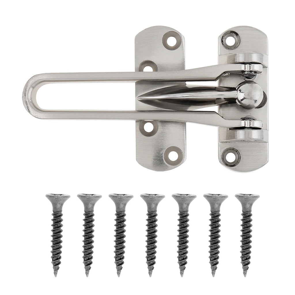 Door Bolt Home Anti-theft Room Door Bar Door Lock Latch for Home &amp,Hotel Security Door Chain Lock U Swing Front Door
