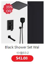 Black Tall Bathroom Basin Taps Single Handle Waterfall Faucet Solid Brass Basin Mixer Tap Creative Hollowed Out Design Water Tap