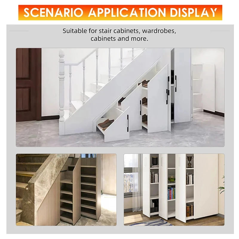 1Pcs Bottom Mount Heavy Duty Drawer Slides 260 LB Load Capacity Full Extension Ball Bearing Cabinet Hidden Stair Rail 400-900mm