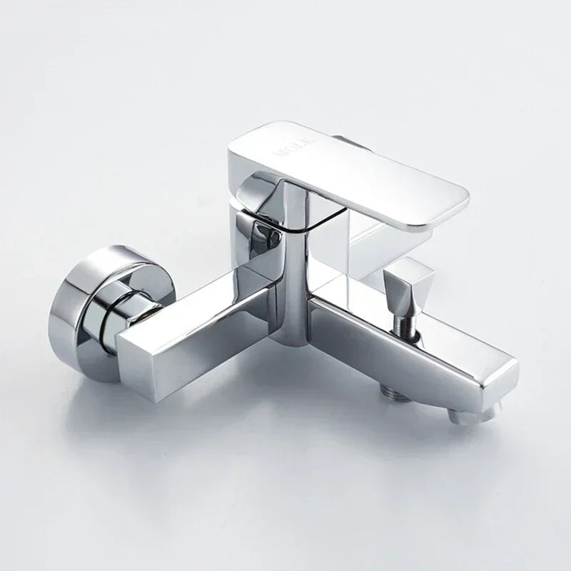 Bathroom Faucets Hot and Cold Shower Tap Wall Mounted  Mixing Valve Single Handle Dual Control Bathtub Faucet Shower Accessories