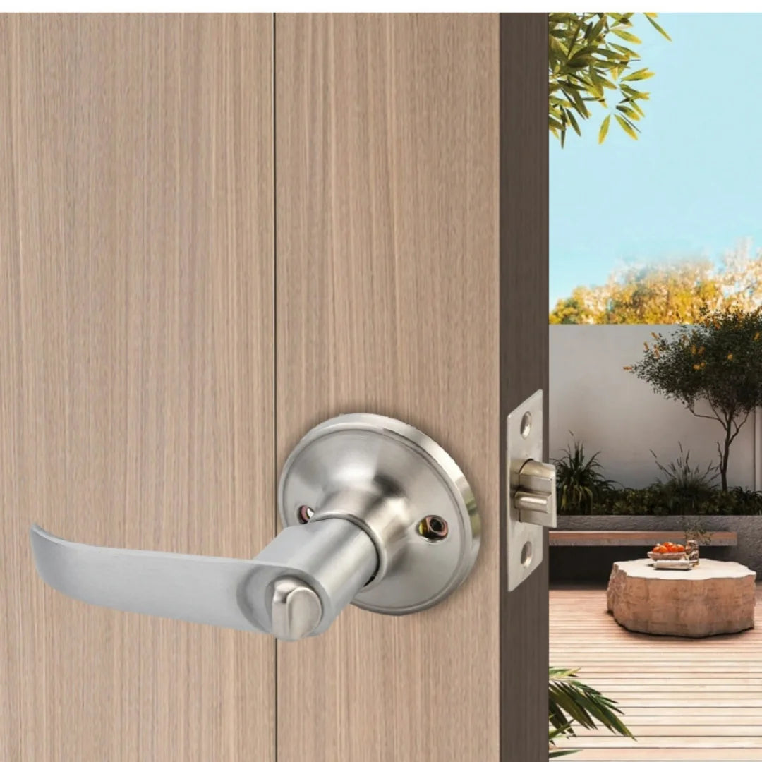Household Door Handle Lock Round Security Privacy Sliding Front Doors Entrance Keyed Locks for Bedroom Living Room