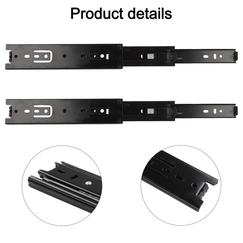Drawers Slideway 45mm Slide Rail 2Pcs 45mm 5 Inches 6 Inches 8 Inches Durability Accessoires For Office Drawers