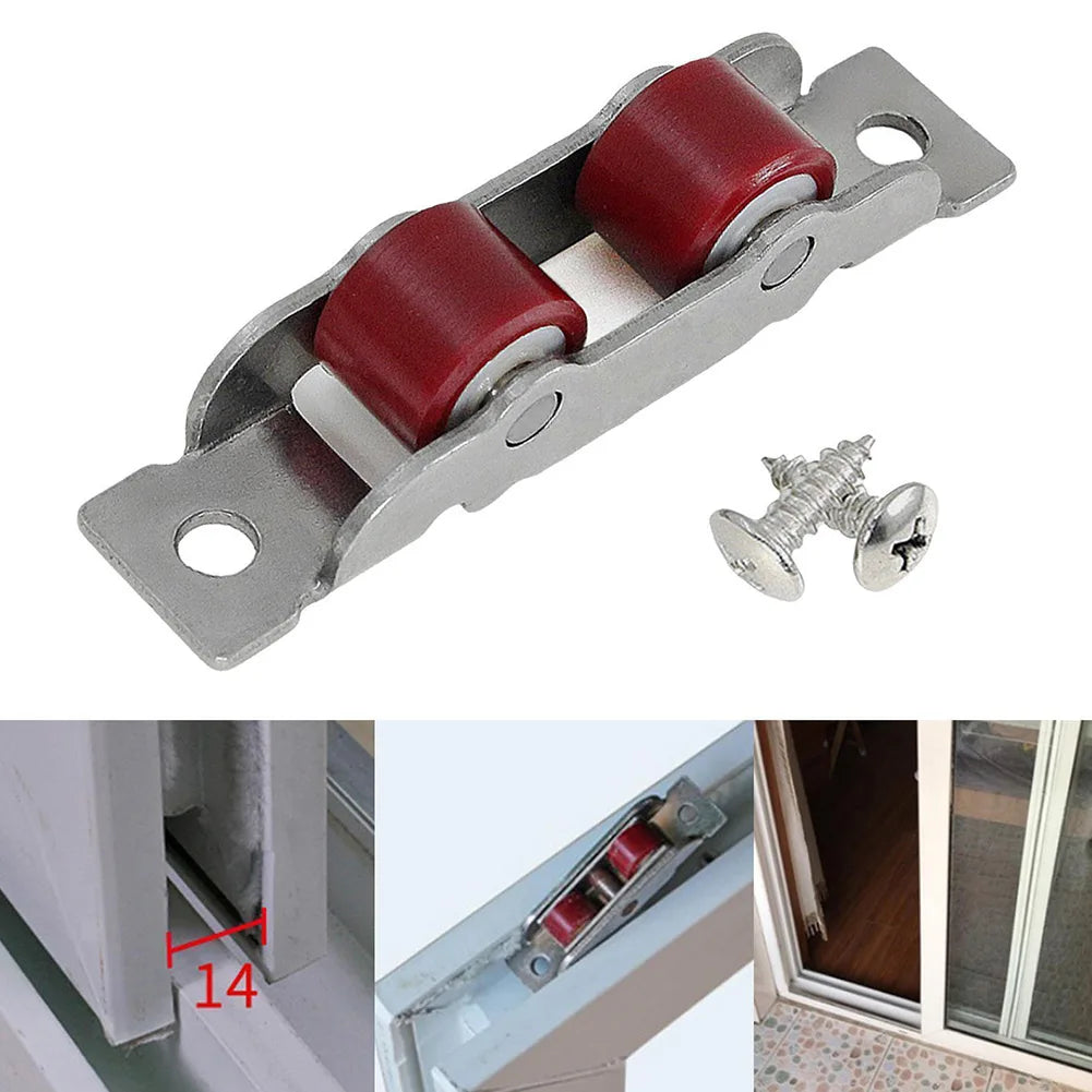 Door Hardware Door Sliding Roller Home Garden Runner Wheel Slot Wheels 1Pc Pulley Sliding Door Roller New Style
