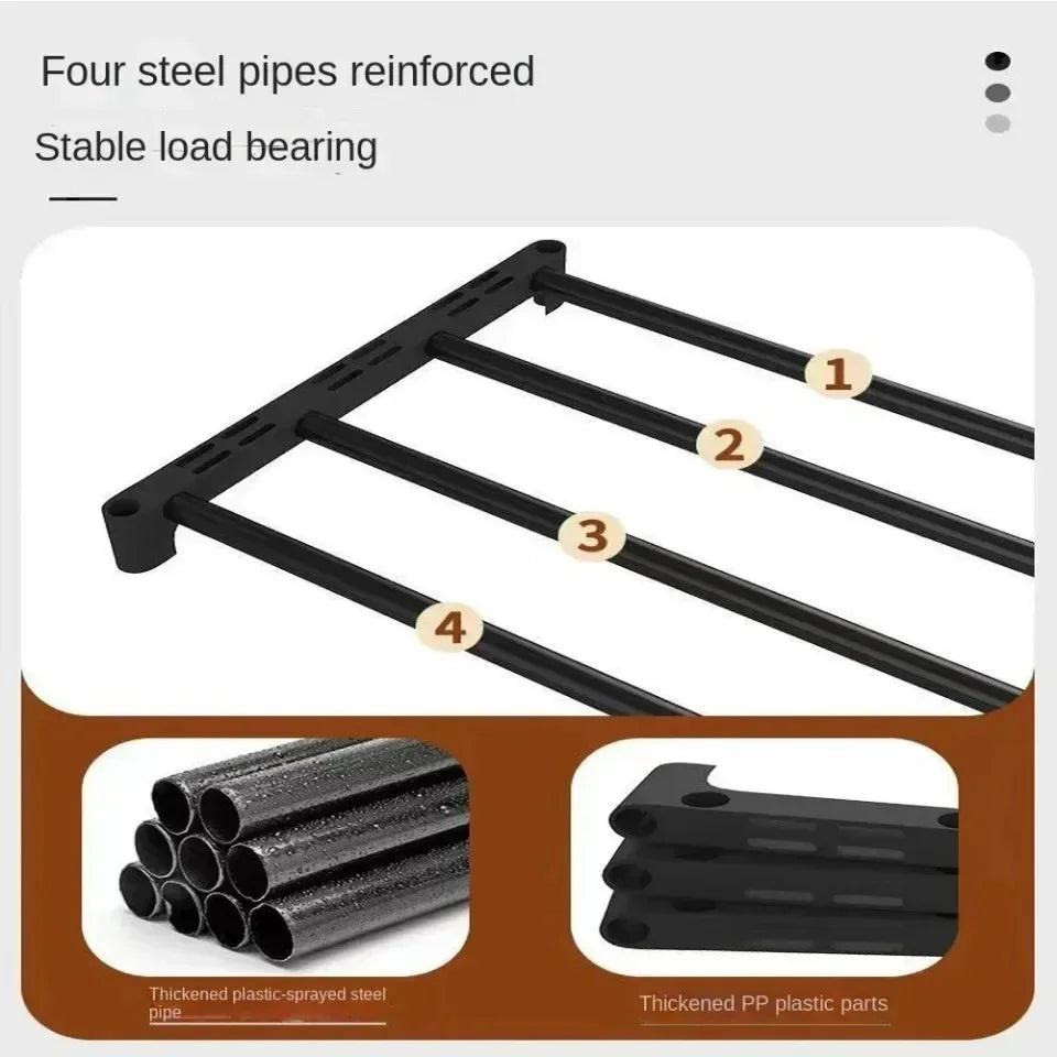1 Pc Shoe Rack Metal Shoe Rack Footwear Shoe Rack Home Furniture Living Room Shoe Storage Rack