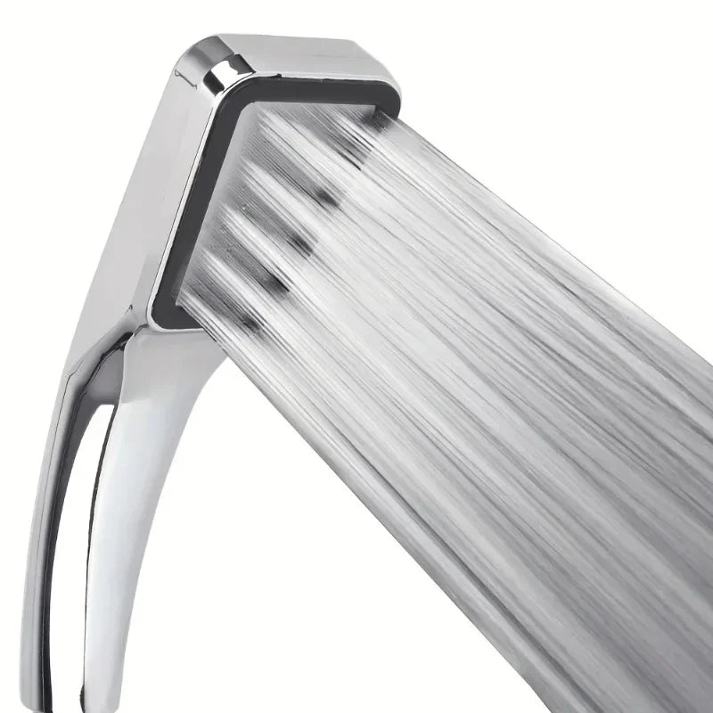 300 Holes Pressurized Showerhead Hand Hold Square Shower Head Water Saving Rainfall Spray Nozzle Bathroom Accessories