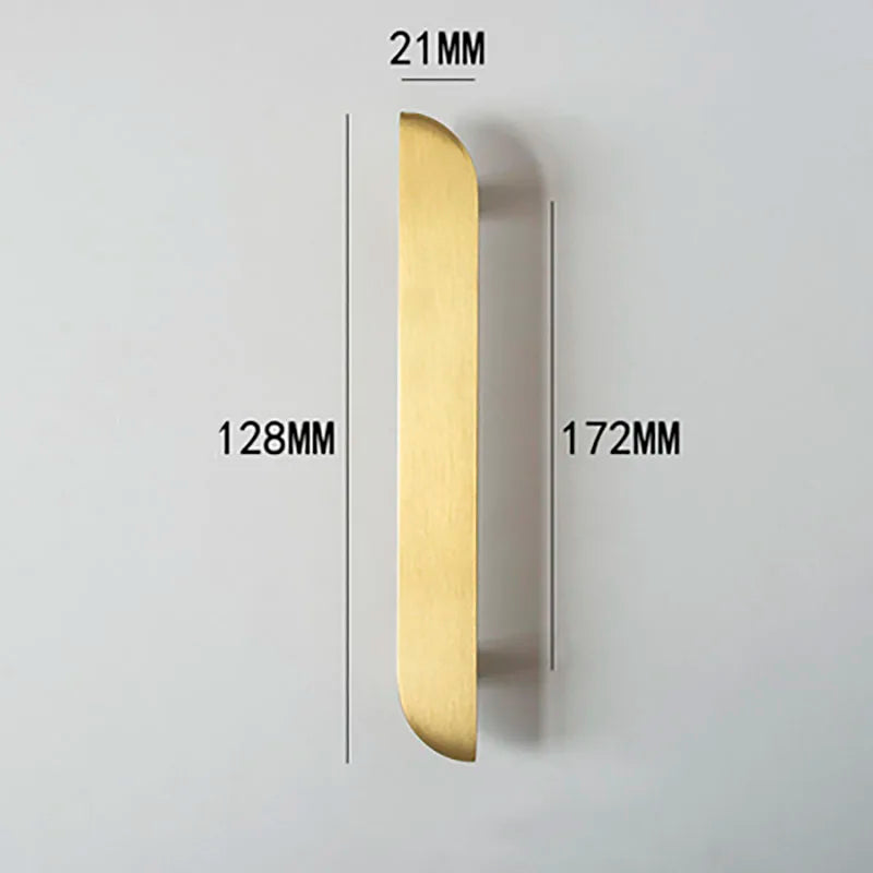 Modern Simple Wardrobe Handles Cabinet Knobs Furniture Door Pulls for drawer dresser cupboard Brass Hardware