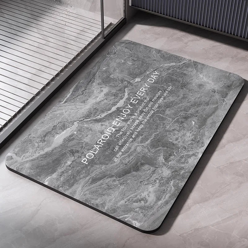 Diatomite Bath Mats Bathroom Absorbent Anti Slip Floor Mat Foot Carpet Quick Dry Shower Toilet Rug Doormat Washable