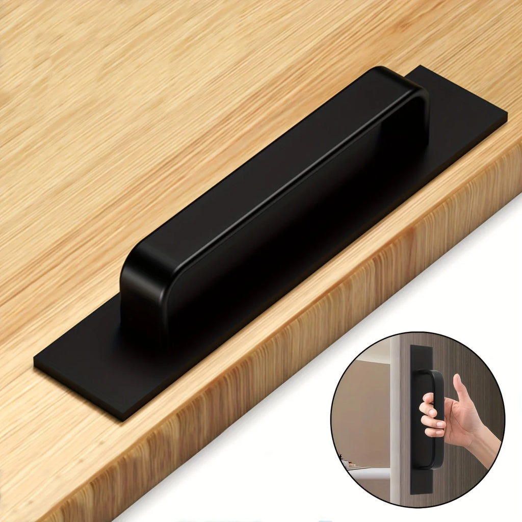 Adhesive Cabinet Handles Plus - Stainless Steel No-Drilling Easy Installation Handles For Cabinet Door Window Drawer & Refrigera