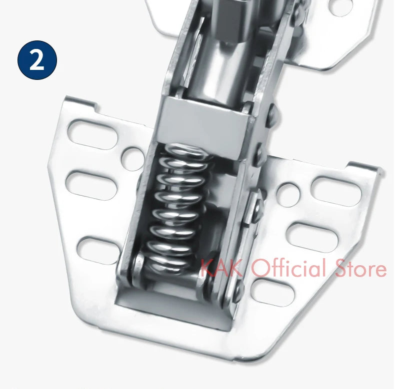 KAK Hydraulic Cabinet Hinges Soft Closing Kitchen Damper Buffer Door Closer RV Camper Car Door Support Furniture Hinge Hardware