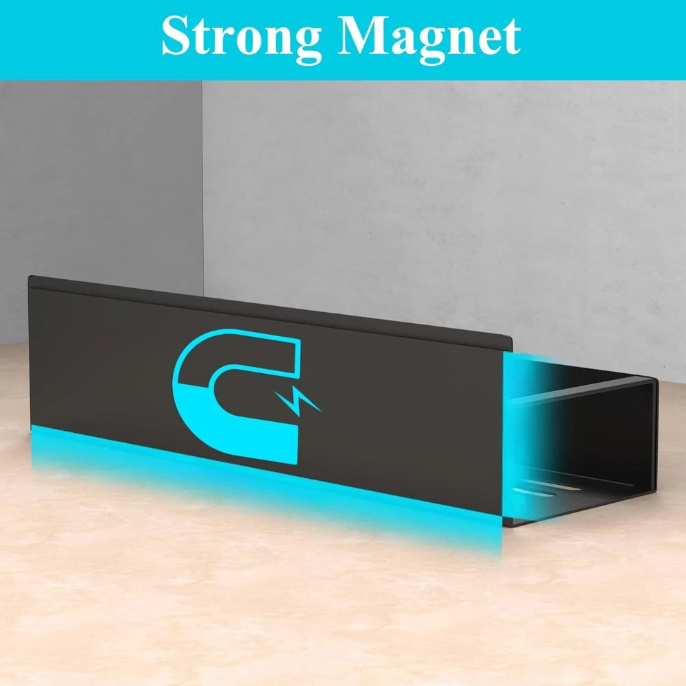 1pc Magnetic Side Storage Rack Set for Fridges And Washing Machines - Easy No-Drill Installation, Wall-Mounted Spice Organizer