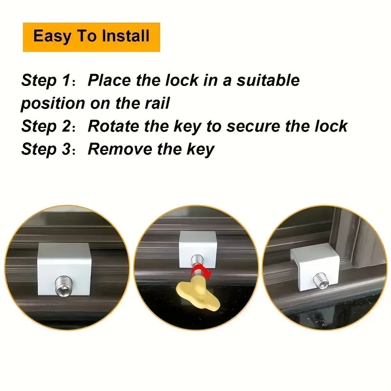 Sliding Sash Stopper Cabinet Locks Straps Doors Security Anti-theft Lock Window Sliding Door Baby Kids Child Safety Doors Lock