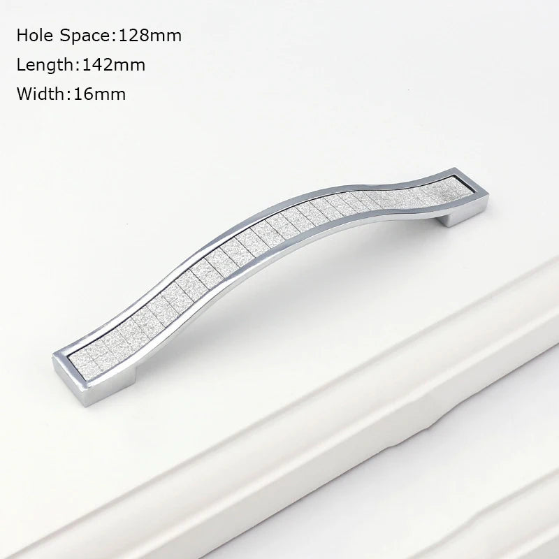 1PCS Modern Furniture Handles 96mm 128mm 160mm Kitchen Cabinet Drawer Door Handles Pulls Knobs Furniture Handles