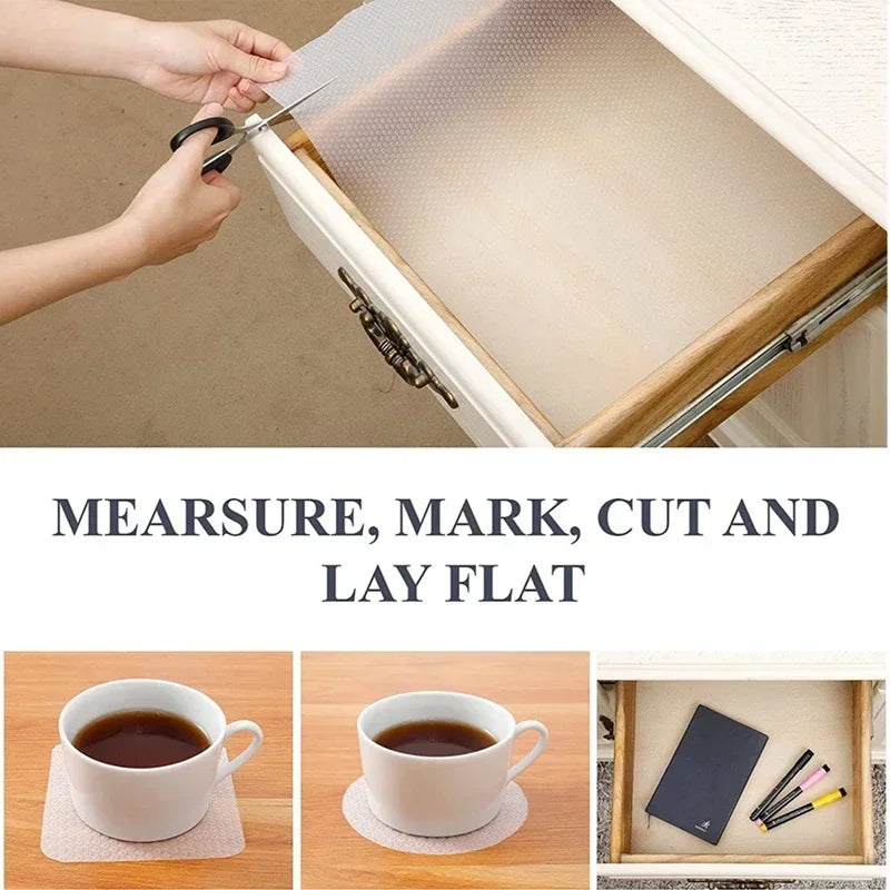Drawer mat,shelf mat, non-slip waterproof wardrobe placemat,table mat,paper cabinet mat,kitchen drawer mat 30/45/50/60 * 150CM