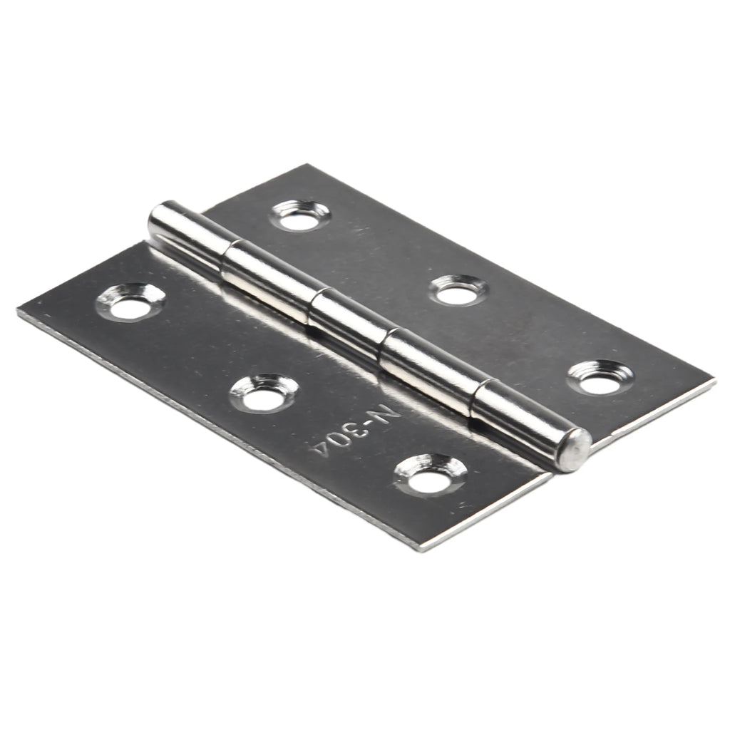 10PCS 3inch Door Hinge Stainless Steel Flat Hinges Window Cabinet Hinges Door Connector Bookcase Wooden Box Furniture Hardware