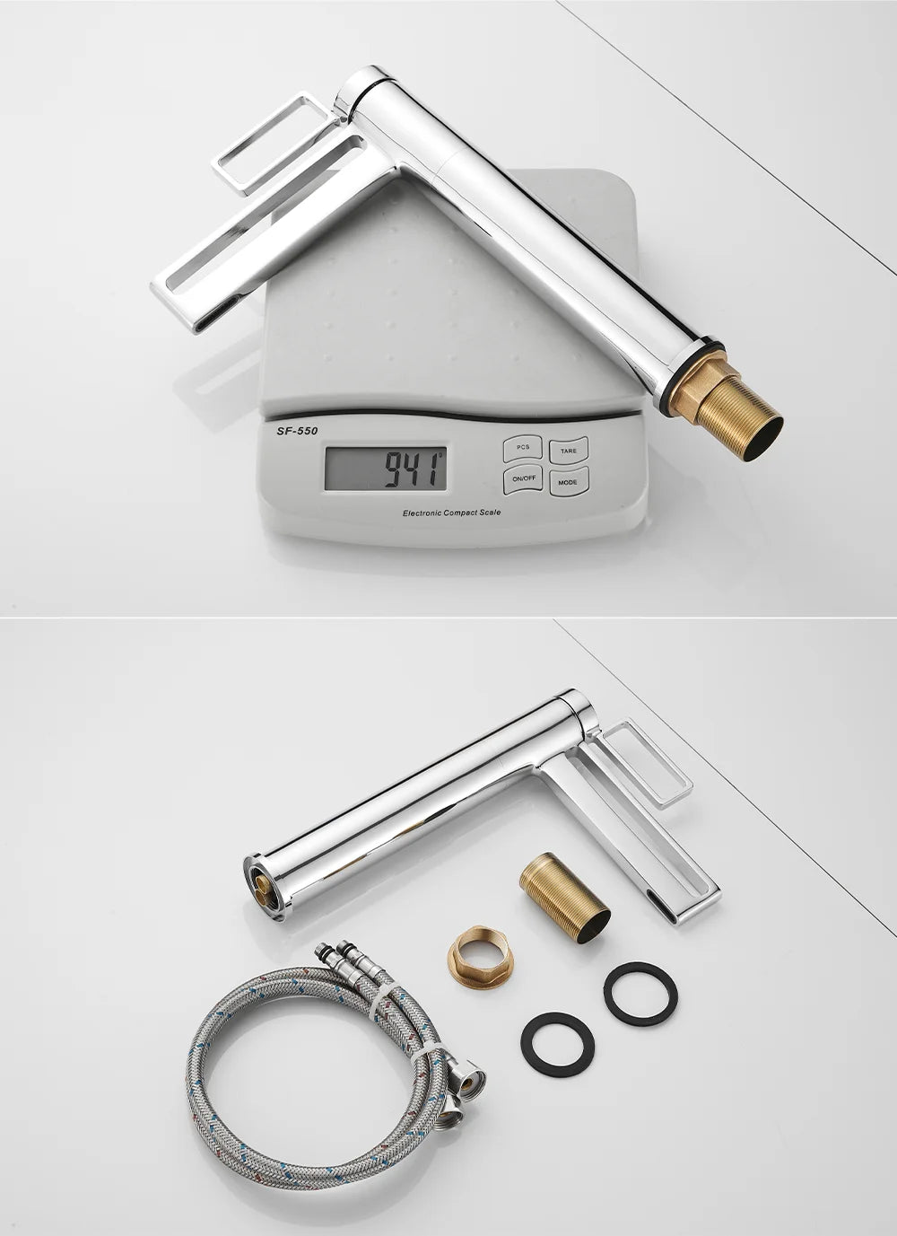 Black Tall Bathroom Basin Taps Single Handle Waterfall Faucet Solid Brass Basin Mixer Tap Creative Hollowed Out Design Water Tap