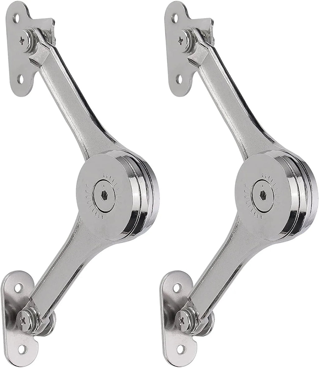 Lid Support Hing Lift Up Buffer Damper Folding Hinges Lid Stays with Soft Close for Wardrobe Cabinets Door