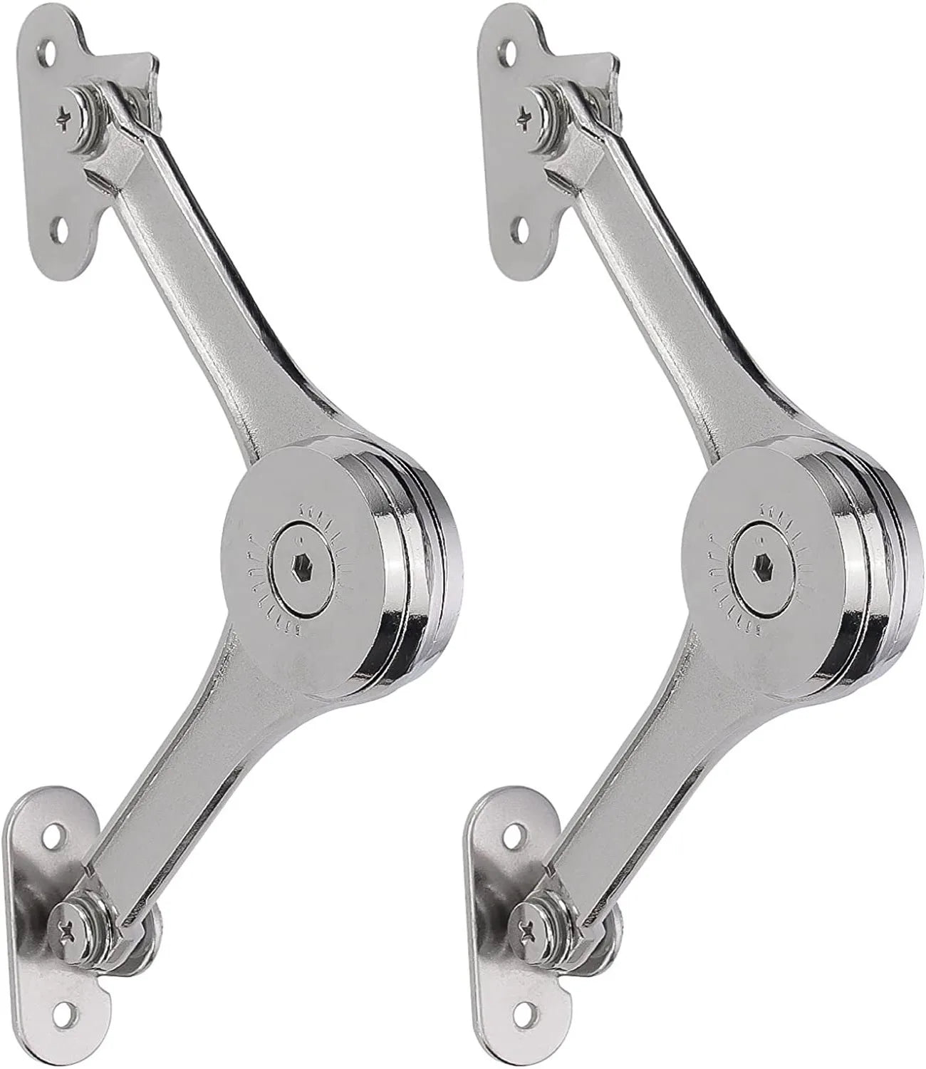 Lid Support Hing Lift Up Buffer Damper Folding Hinges Lid Stays with Soft Close for Wardrobe Cabinets Door