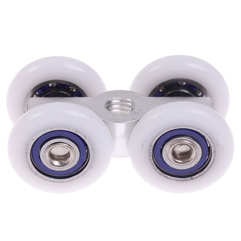 1Pair Sliding Door Rollers 4 Wheels Hanging Home Door Accessories Hardware