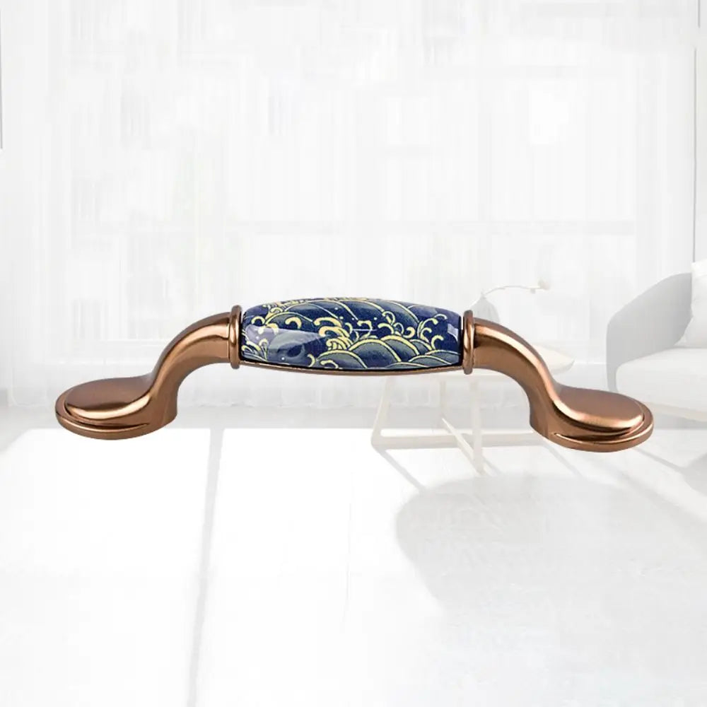 2pcs High-end Luxury Handles Contemporary Sleek American-style Handles Ceramic Minimalist Design Cabinet Handles Drawers