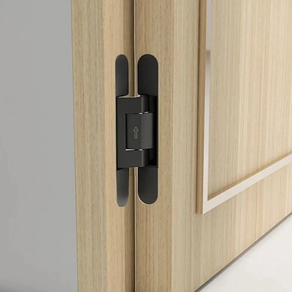Silent Close Hydraulic Adjustable Hinge Invisible Mounting Folding Automatic Door Closing Device Furniture Fittings