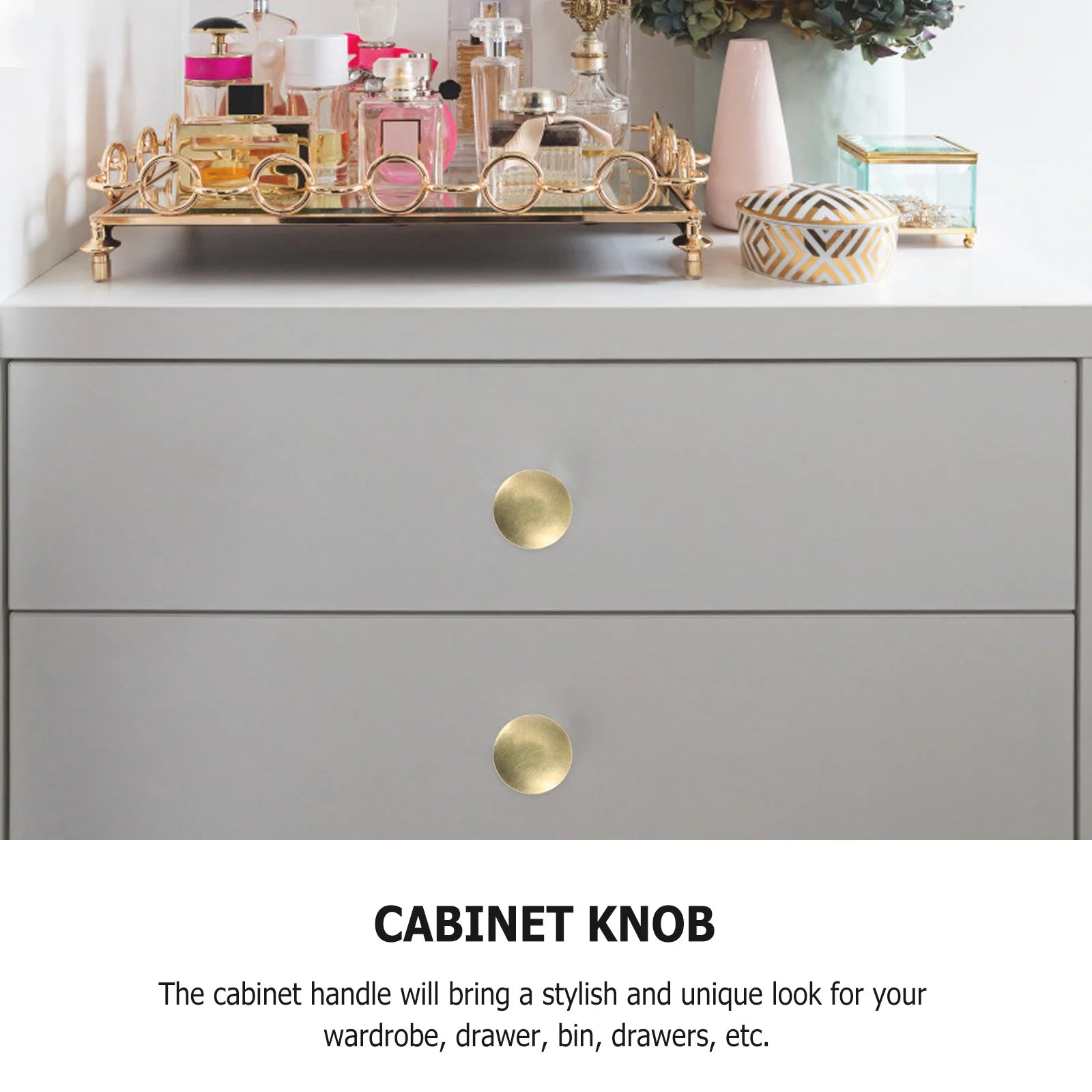 12Pcs Kitchen Cabinet Handles Brass Drawer Small Knobs Door Cupboard Wardrobe Drawer Door Knobs Cupboard Cabinet Pull Handles