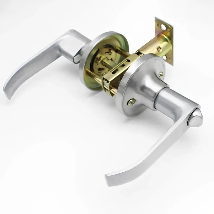 Door Handle Lock Round Entry Security Privacy Sliding Front Doors Entrance Keyed Locks for Bedroom Living Room Household