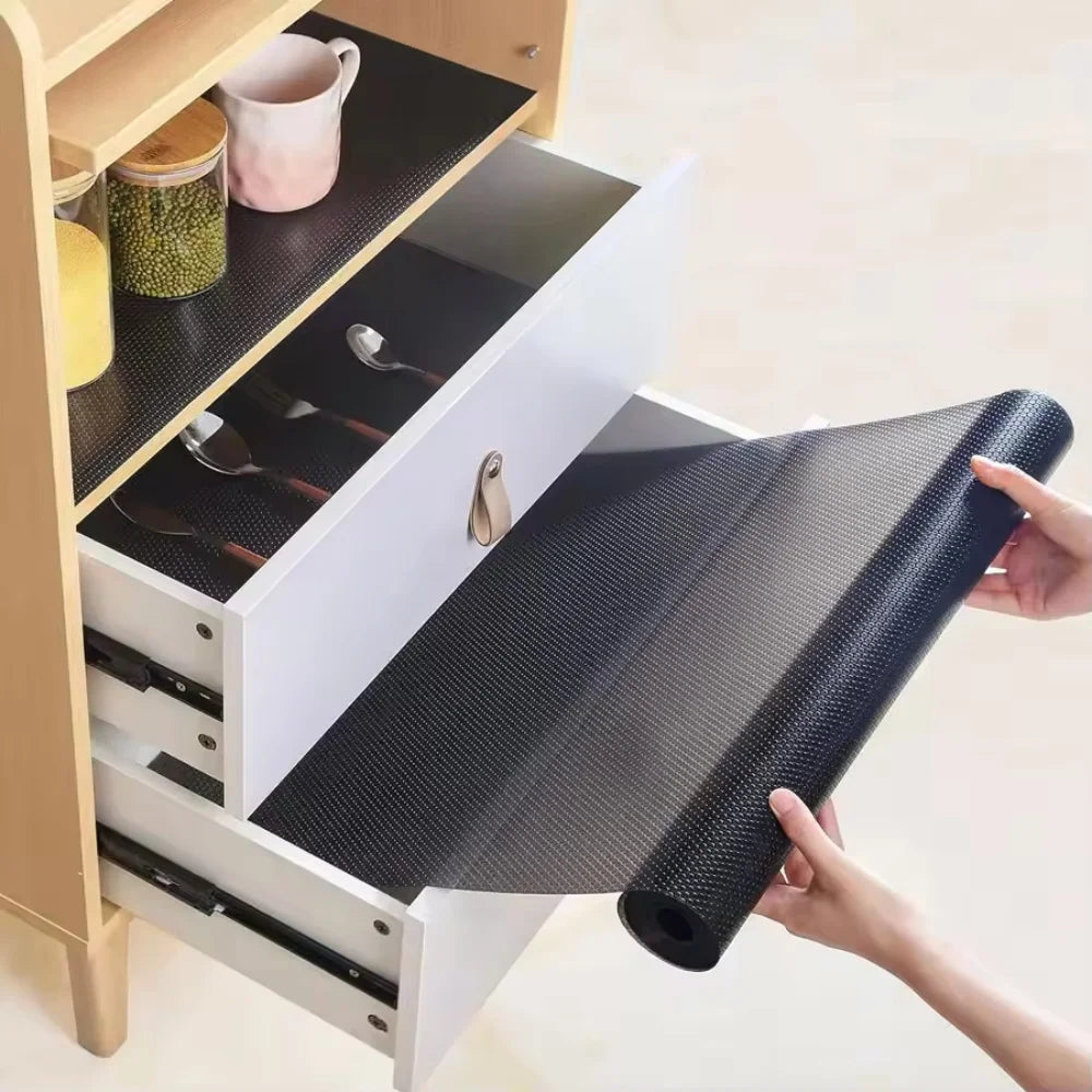 1pc 5mX30cm/50cm Drawer Mat Shelf Cover Liners Non Slip Waterproof Closet Placemat Table Pad Cabinet Oil-proof Liners