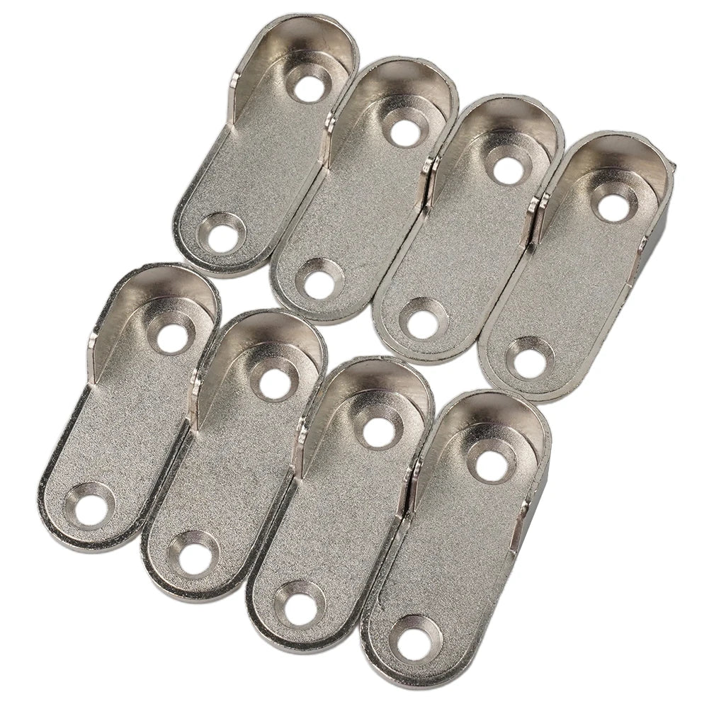 2/4/8pcs Wardrobe Clothes Tube Support Closet Rod Pole End Bracket Thickening Holder 47*19*2mm Closet Brackets
