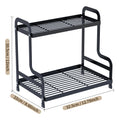 2 Tier Under Sink Organizer Sliding Cabinet Basket Organizer Storage Rack with Hooks Hanging Cup Bathroom Kitchen Organizer New