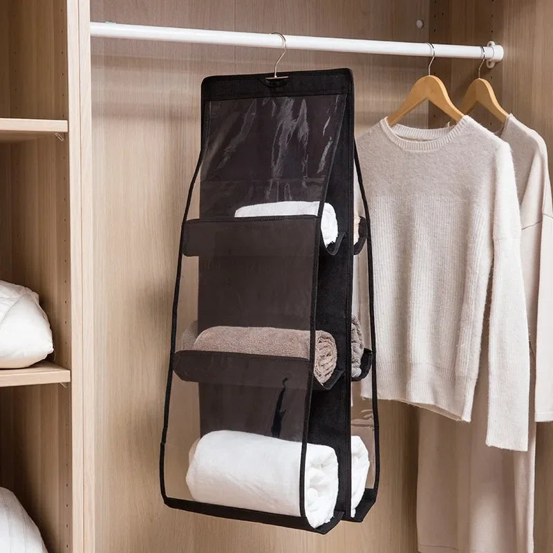 Handbag Hanging Organizer Hanging Purse Organizer for Closet Organizers Bag Storage Hanger Oxford Cloth Closet Bag Organizer