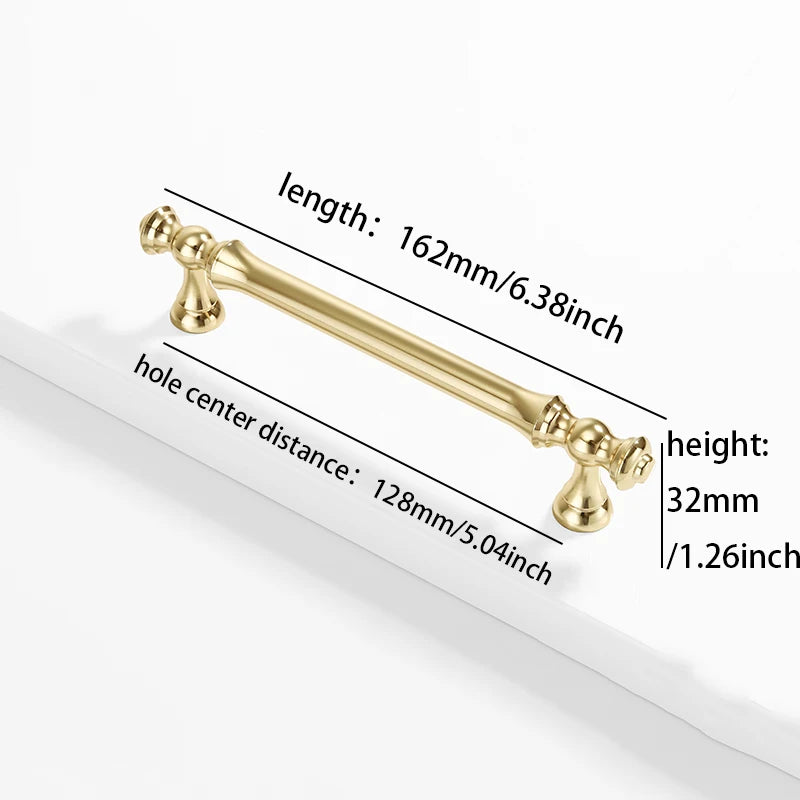Furniture handles for kitchen cabinets, dressing table drawers, and wardrobes, durable and suitable for home decoration