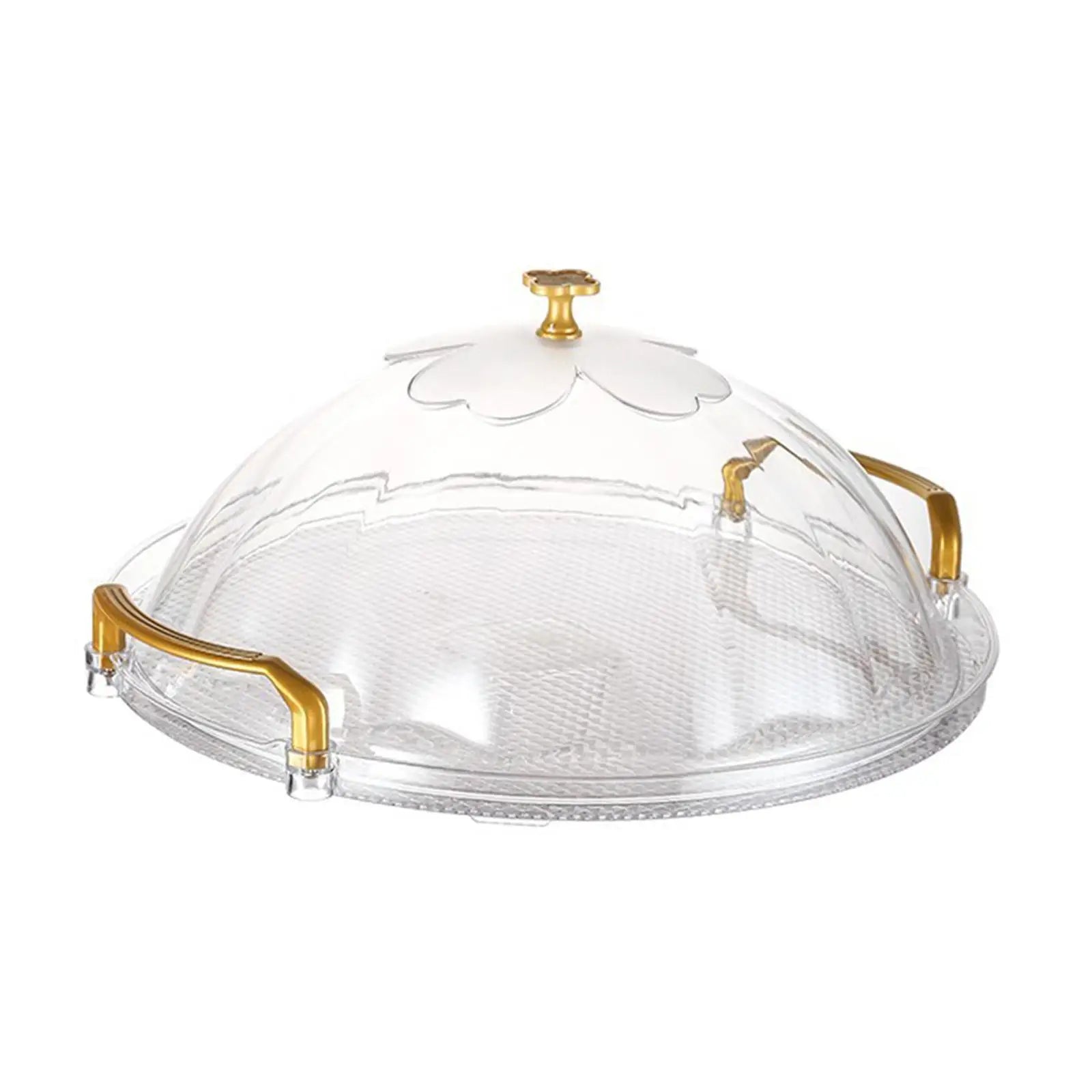 Cake Tray with Dome Serving Tray, Decorative Dessert Snack Tray Fruit Dessert Tray for Tea, Food Breakfast
