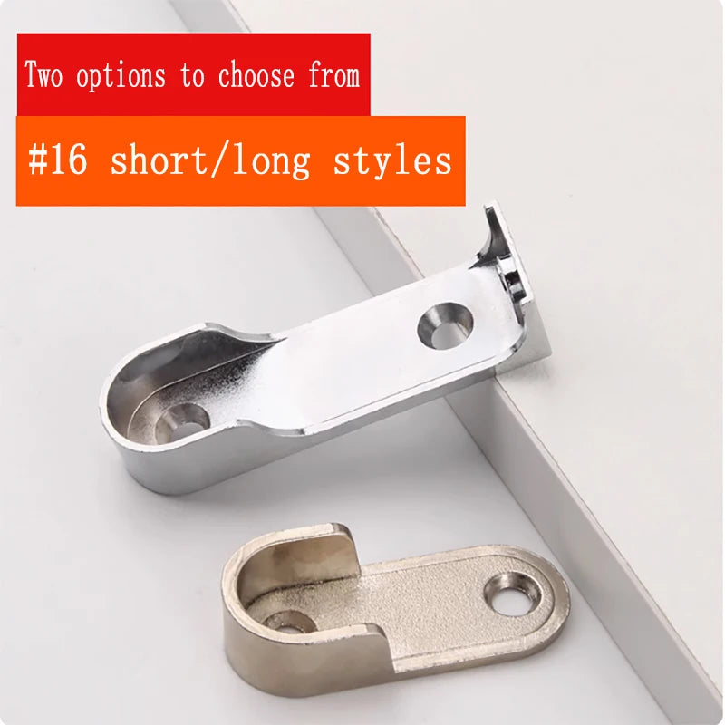 2/4/PCS Wardrobe Clothes Tube Support Closet Rod Pole End Bracket Thickening Holder Cupboard Hardware Furniture Accessories