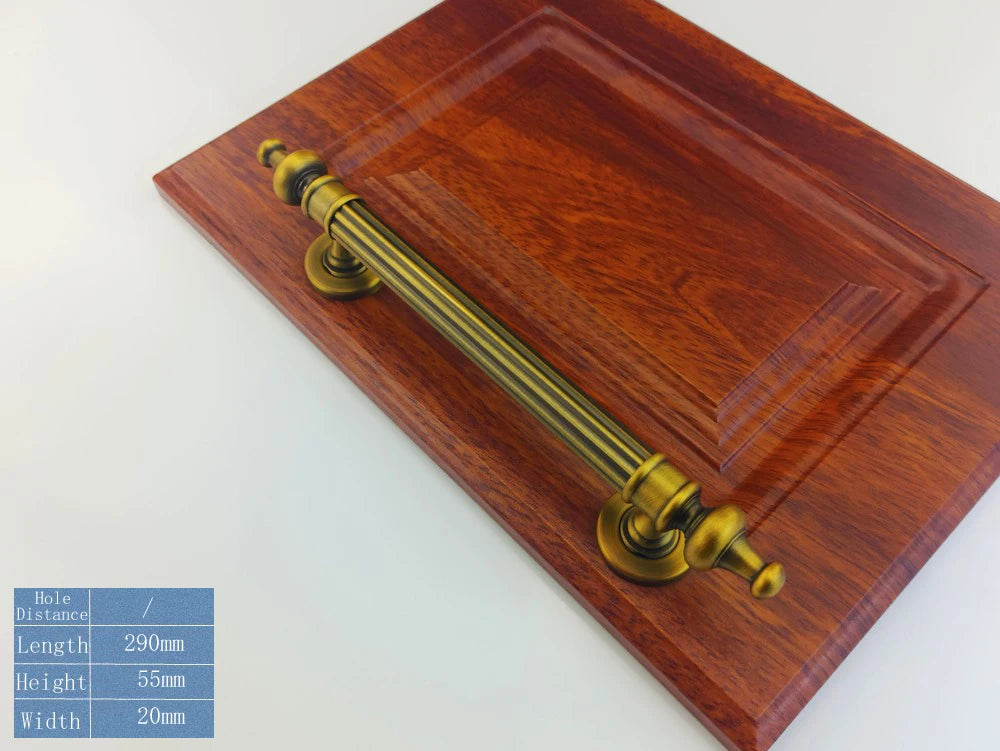 255mm/290mm/345mm Furniture Wooden Door Handle For Bathroom Bedroom Restaurant Sliding Door Handle Wardrobe Gate Pulls Handles