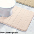 U-shaped Bathroom Carpet Toilet Mat Bathroom Mat Bathroom Carpet Memory Foam Bathroom Mat Anti-skid Super Absorbent