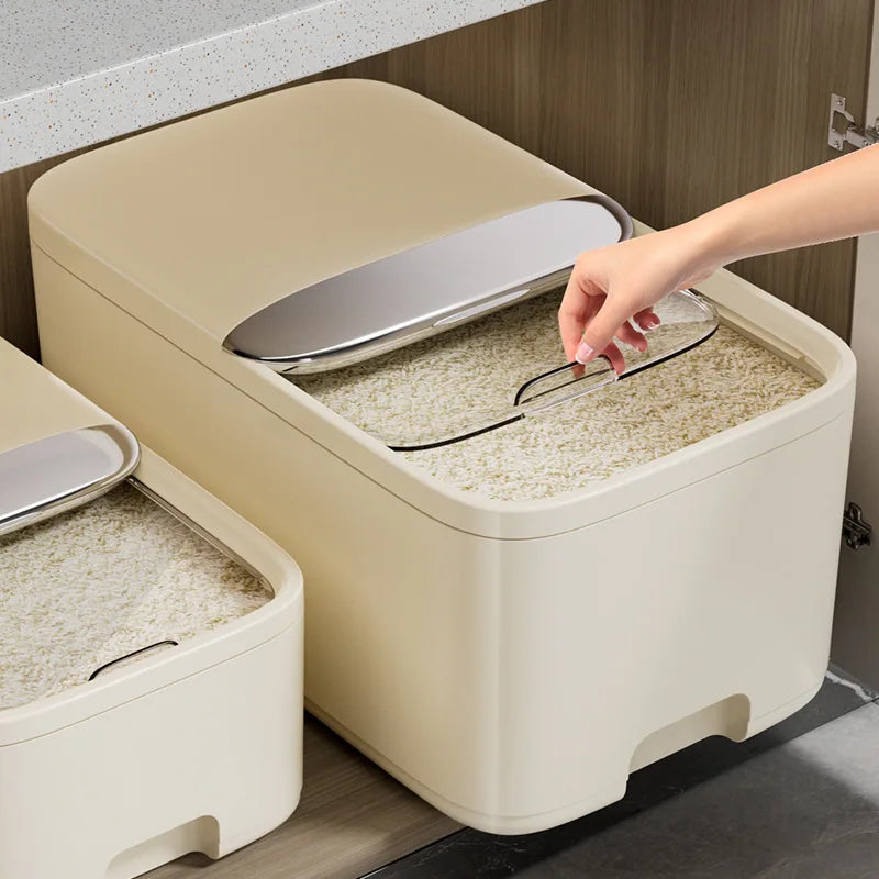 Rice Storage Containers Can Keep Rice Fresh Prevent Moisture and Pests and Are Suitable for Kitchen Storage