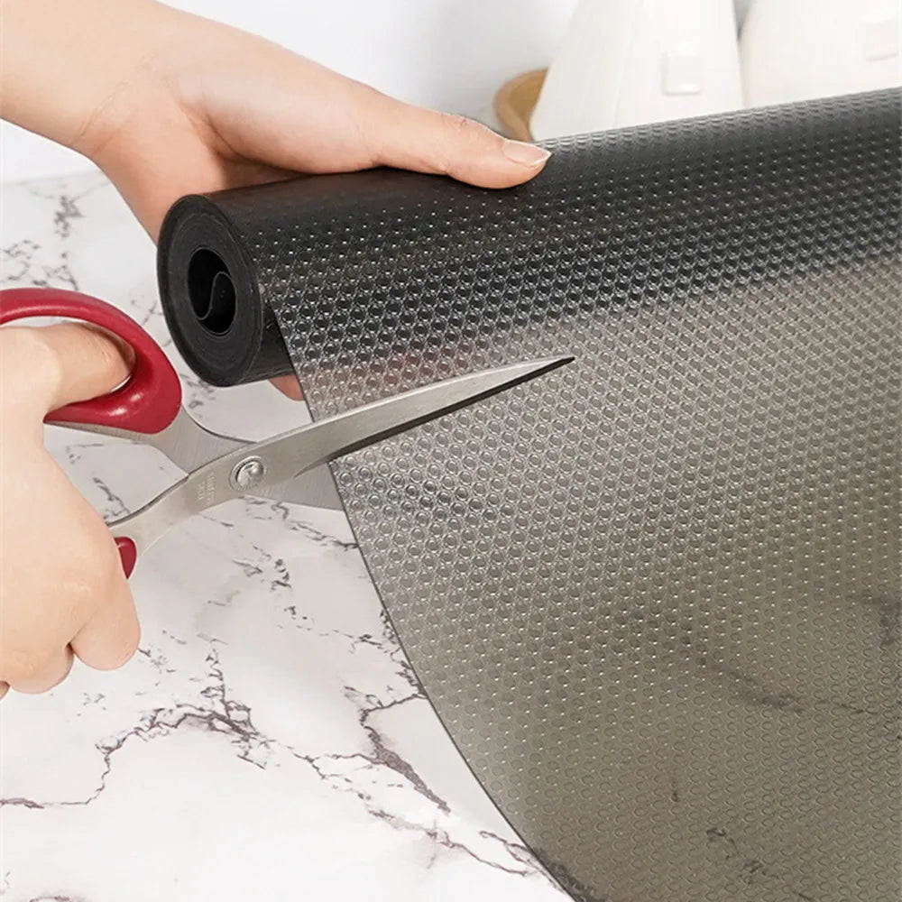 Washable Non-Slip Drawer Liners Reusable Dustproof Kitchen Cabinet Mats Refrigerator Shelf Paper Placemats for Home Organization