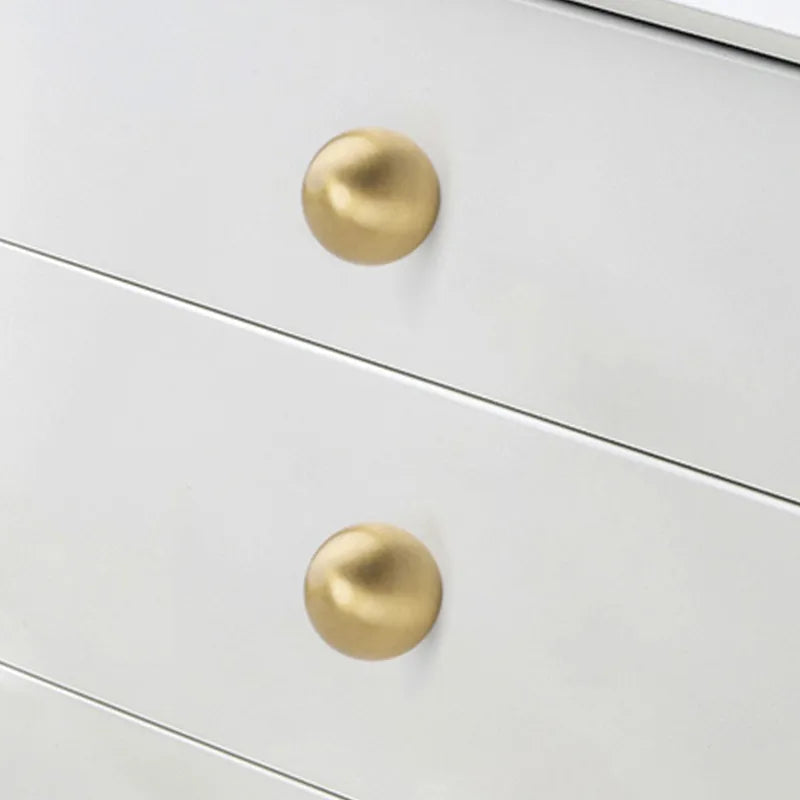Home Wardrobe Door Pull Round Solid Brass Pulls Antique Cabinet Drawer Small Handles Modern Furniture Handles Single Hole Knobs
