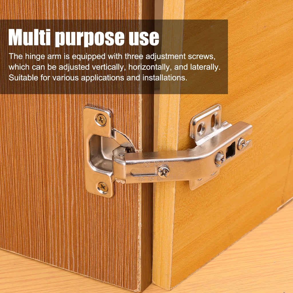3/1PCS Soft Close Cabinet Hinges 135° Stainless Steel Cupboard Door Concealed Hinges For Corner Replacement Hardware Supplies