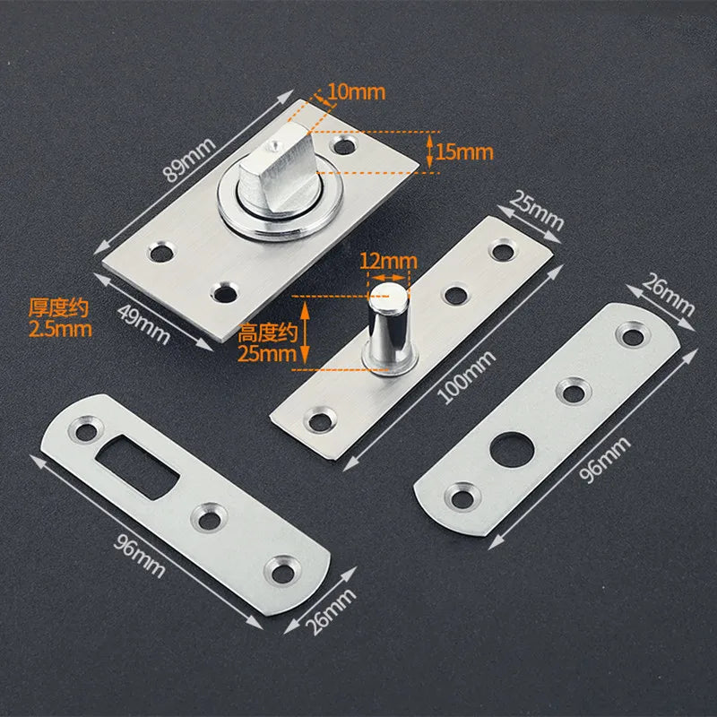 Stainless Steel Pivot Door Hinge Heavy Duty for Wood Shaft Murphy Hinge Up and Down Doors Rotating Hinges Location Shaft Hinge