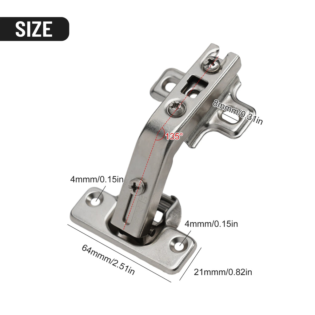 Corner Cabinet Door Hinges Kitchen Cupboard Combination 135 Degree With Screws Furniture Soft Close Door Hardware Accessories
