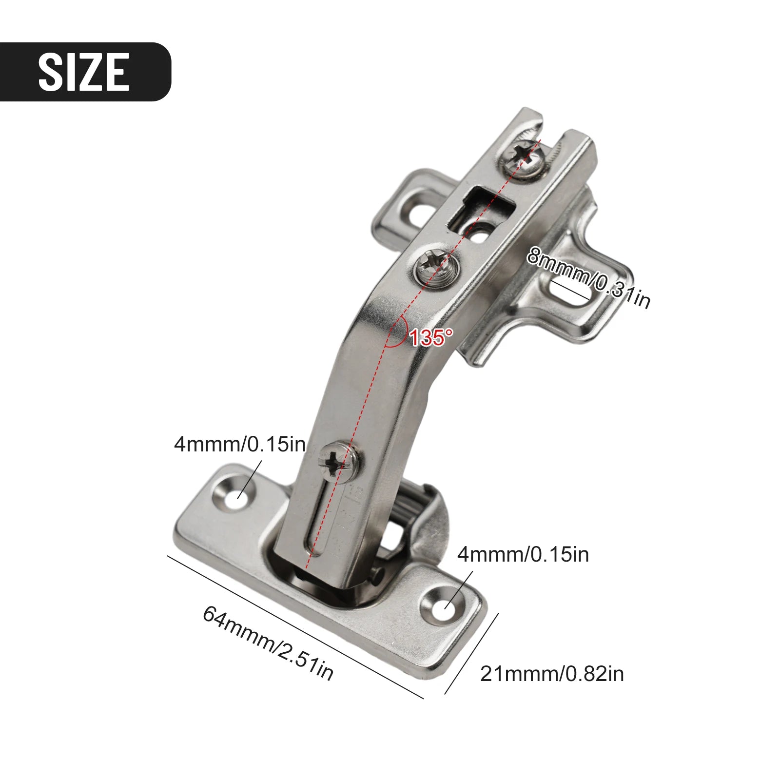 Corner Cabinet Door Hinges Kitchen Cupboard Combination 135 Degree With Screws Furniture Soft Close Door Hardware Accessories